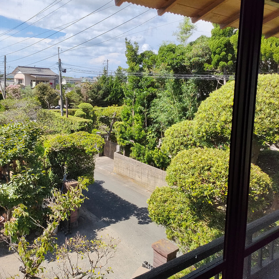 写真：2階からの景色