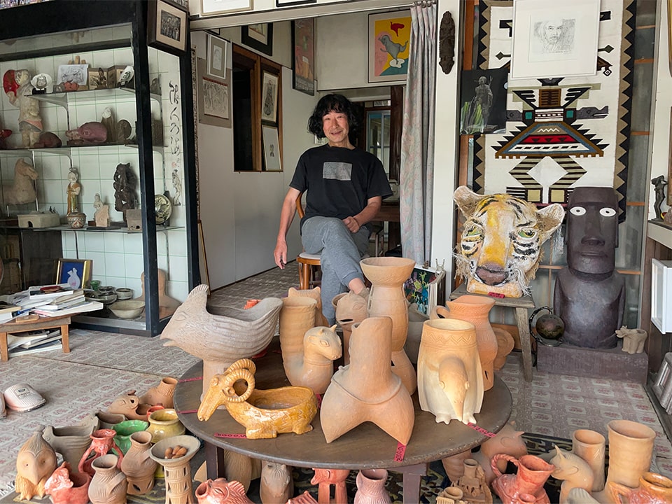 楽焼きの陶器｜小さな美術館｜安房のコワーキングスペース