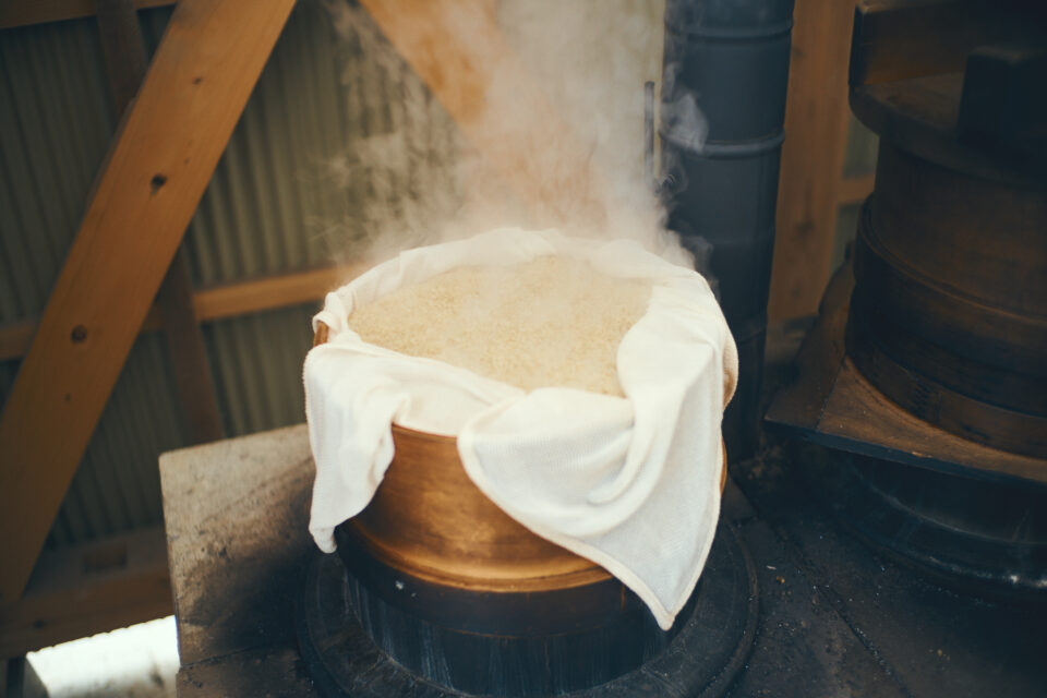 やぎ農園のお餅つき