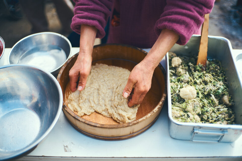 やぎ農園のお餅つき