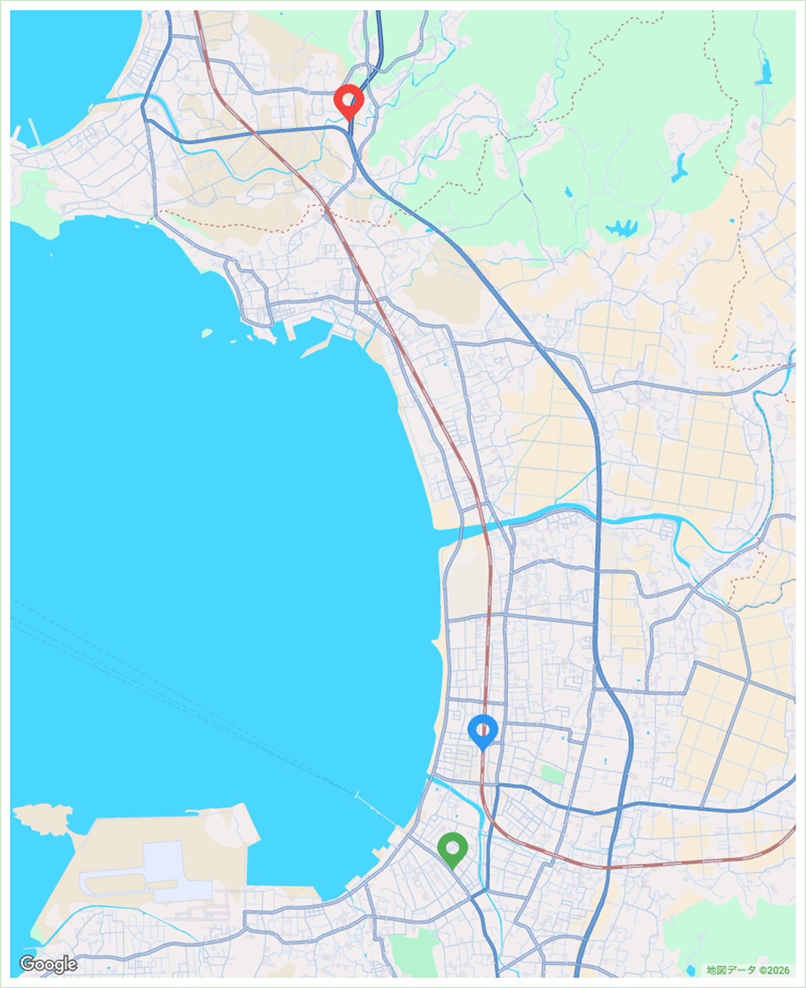 千葉県館山市にあるシェアオフィス、コワーキングスペースの広域地図